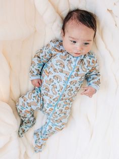 Daschunds Zip Footie - Blue Casual Cotton Footie For Sleep, Playful Fitted Footie For Bedtime, Baby Pajamas Girl, Fleece Baby Pajamas, Baby Footie Pajamas, Baby Sale, Kids Sale, Fall Favorites, Soft And Gentle