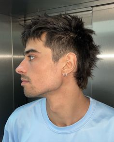 Spiky haircut = @lucroshani Spiky Punk Hair Men, Spikey Haircut Men, Warrior Haircut Men, Spiky Short Hair Men, Male Short Haircut, Short Mullet Fade, Burst Fade Mullet Straight Hair, Warrior Haircut, Warrior Cut Men