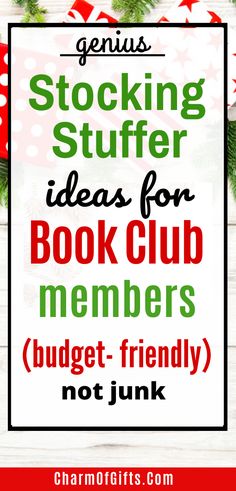 the christmas stocking stuff list for book club members