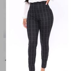 Out Of Stock On The Fashion Nova Website! Discounted Shipping !! New! Tag Not Included, Didn’t Like The Way The Waistband Fit Me It Was Too Late To Return Makes You Look Snatched Never Worn Tummy Control Definitely Good Material Cute Professional Outfits, Plaid Leggings, Fashion Nova Pants, Jumpsuit Fashion, Professional Outfits, Too Late, The Fashion, Fashion Nova, Pant Jumpsuit