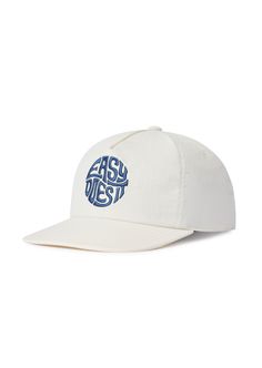 The Easy Emblem Hat in Vintage White is a classic baseball cap that adds a touch of vintage style to any outfit. With its timeless design, this hat is perfect for everyday wear and can be easily paired with any outfit. Stay stylish and protected from the sun with this versatile accessory. Summer Vintage Snapback Hat With Curved Bill, White Retro Snapback Hat With Short Brim, Vintage White Baseball Cap With Curved Bill, Vintage Curved Bill Snapback Hat For Spring, Classic Beach Baseball Cap With Curved Brim, Classic Summer Snapback Baseball Cap, Classic Curved Brim Baseball Cap For Beach, White 5-panel Everyday Hat, Vintage 5-panel Baseball Cap For Summer