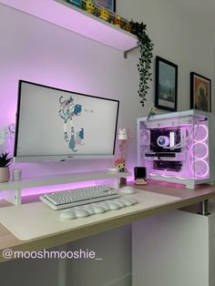 a desktop computer sitting on top of a desk