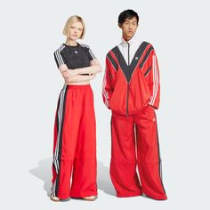 adidas Shop the Rasant Cut Line Track Pants - Red at adidas.com/us! See all the styles and colors of Rasant Cut Line Track Pants - Red at the official adidas online shop. Track Suits Women, Zodiac Fashion, Retro Sportswear, Track Suits, Adidas Tracksuit, Fashion Boards, Adidas Track Pants, Dressy Fashion, Fits Clothes