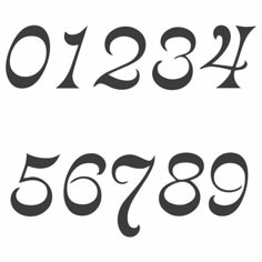 the numbers are in black and white, with one number on each side to indicate it's digits