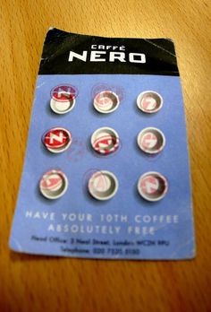 a pack of buttons sitting on top of a wooden table