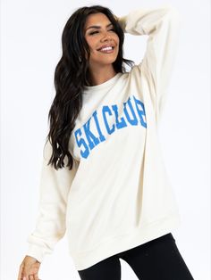 Cream Oversized Graphic Sweatshirt
Fabric has stretch, relaxed fit, lightweight feel.
Long sleeves with a crew neckline and cute design 
Pair this cute Sweatshirt with leggings and sneakers 
Unlined
Size small from shoulder to hem: 26" Under Armour Sweatshirt, Club Sweatshirts, Oversized Crewneck, Sweatshirt Fabric, Sweatshirts Pattern