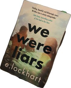 we were liars by e lock hart book cover with two children in the water