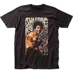 Aretha Franklin Queen Of Soul Throwback Retro Rock N Roll Concert Short Sleeve Tee Shirt. Adult Size Shirt Made From 100% Pre-Shrunk Medium Weight Cotton. Every Item We Sell Is Original Brand New. If An Item Is Designated As "Distressed", The Design Contains Intentional Skips And Voids Which Give The Item A Worn-In Or Vintage Look. These Are Part Of The Actual Design And Do Not Reflect Poor Printing. Reading Shirts, Aretha Franklin, Band Merch, Jersey Tee, Retro Outfits, Singer Songwriter, Mens Tees, Black Tee, Men Short Sleeve