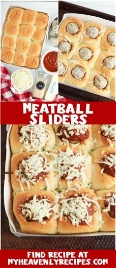 meatball sliders Sliders With Hawaiian Rolls, Meatball Sliders Recipes, Sliders Recipes Hawaiian Rolls, Camp Meals, Easy Slider Recipes, Meatball Sliders, Easy Camp, Slider Sandwiches, Mini Pizzas