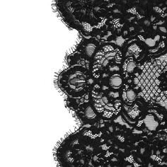 Black Floral Fancy Corded Lace with Scalloped Eyelash Edges Black Lace Fabric, Stretch Lace Fabric, Lace Fabrics, Bridal Lace Fabric, Couture Looks, Womens Prom Dresses, Mood Fabrics, Corded Lace, Lace Bows