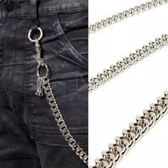 Multiple hook wallet chain Check out this special item for your style. - Crafted from stainless steel metal. - Expertly crafted. - Cool and masculine design. - Different thinkness options are available for both type. - Matches well with any style. - Definitely worth to collect! Wallet Chains, Masculine Design, Stylish Mens Fashion, Urban Street Style, Wallet Chain, Tall Guys, Steel Metal, Cool Items, Clothes Accessories