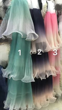 New Fashion Gradient Color Lace Fabric Fashion Show Lace - Etsy Elegant Pink Tulle Fabric With Ruffles, Elegant Pink Ruffled Tulle Fabric, Elegant Ruffled Tulle Fabric For Summer, Elegant Sheer Tulle Fabric For Summer, Elegant Ruffled Tulle Fabric For Spring, Elegant Summer Ruffled Tulle Fabric, Elegant Summer Tulle Fabric With Ruffles, Elegant Spring Tulle Fabric With Ruffles, Elegant White Tulle Fabric For Summer