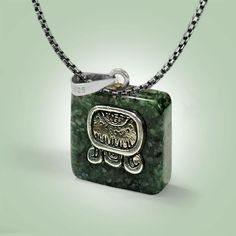 Mayan Glyph Necklace – Jade Maya Maya Hieroglyphs, Jade Jewelry Necklace, Mayan Glyphs, Maya Calendar, Mystical Necklace, Mayan Calendar, Cosplay Jewelry, Goddess Necklace, Jade Necklace