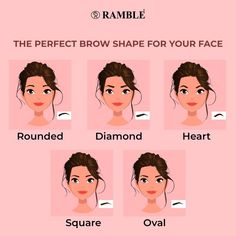 Diamond Face Shape Eyebrows, Heart Shaped Face Aesthetic, Almond Face Shape, Diamond Face Makeup Looks, Makeup For Diamond Face, Heart Face Shape Makeup, Heart Shaped Face Makeup, Diamond Face Makeup, Diamond Face Hairstyles