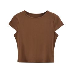 Introducing our Round Neck Cropped Tee, the ultimate blend of casual and basic style. This slim-fit top, crafted from high-quality polyester, offers a comfortable and flattering look. The solid pattern and ribbed element add a touch of sophistication to this wardrobe essential. Designed with a trendy crew neckline and regular short sleeves, this cropped tee is perfect for summer. Whether you're pairing it with high-waisted jeans or a cute skirt, this versatile piece is a must-have for effortless Winter Bottoms, Pleated Skirt Short, High Waist Short, Plaid Pullover, Rib Top, Basic Fit, Slim Fit Top, Basic Fits, Loose Shirts