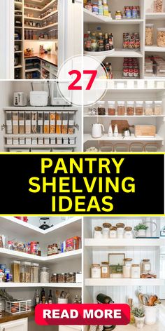 pantry shelving ideas that are easy and cheap to do in the kitchen or bedroom