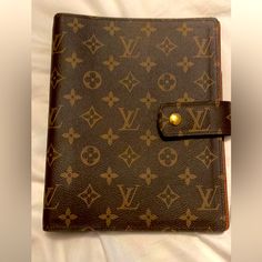 Large A5 Louis Vuitton Planner. This Is Just For The Planner, No Pages Included. Comes With Box And Dust Bag Louis Vuitton Office, Lv Planner, Louis Vuitton Planner, A5 Planner Cover, Stuff To Write, Leather Agenda, Apple Ipad Case, Louis Vuitton Agenda, Office Planners