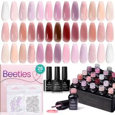 PRICES MAY VARY. Jelly Gel Nail Polish Set: Beetles new colors of jelly gel nail polish for 2024, so you can display a colorful, manicure every time for holidays! Matching bow and pearl decoration this transparent jelly color gel can be created in various nail styles. What you get: 20 Colors of 5ml Beetles jelly gel nail polish, 7.5ml gel base coat, 7.5ml*2 no wipe glossy Top matte gel top coat, and nail art charms (Bows and Pearls). You'll be dizzy with delight wearing this jelly milky white pi Pearl Decorations, Gel Nail Polish Set, Pearl Accessories, Gel Top Coat, Nail Polish Sets, Nude Pink, Diy Manicure, Gel Color, Gel Nail Polish