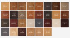 the different colors of wood are shown in this image, and there is no image to describe