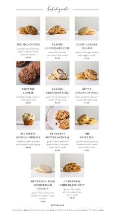 an image of different types of breads and pastries