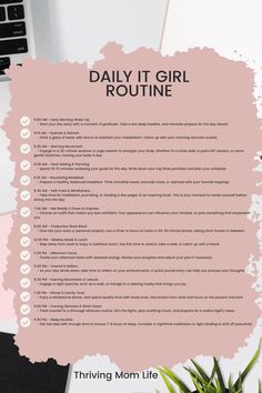 The daily it routine you should follow for healthier habits Time Management| Routine| It Girl Feminine Daily Routine, Everyday Routine Schedule For Women, It Girl Schedule, It Girl Daily Routine, That Girl Daily Routine, It Girl Habits, Healthy Routines For Women, Daily Routine Schedule For Women, It Girl Routine