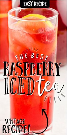 the best raspberry iced tea recipe