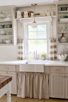 the kitchen is clean and ready to be used as a place for cooking or baking