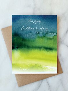 a card with the words happy father's day written on it