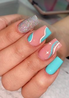 Nails Turquesa, Corporate Nails, Fall Toe Nails, Nail Tip Designs, Ombre Acrylic Nails, Stylish Nails Designs, Nails Now, Simple Gel Nails, Summery Nails