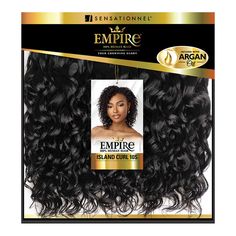 Sensationnel Empire 100% Human Hair Weaves - ISLAND CURL 10S 3PCS COLOR SHOWN: 1BTYPE: WeavesSTYLE: CurlMATERIAL: 100% Human HairLENGTH: 10"HEAT RESISTANT: DYE/BLEACH/PERM: 100% Human Hair Soft & Smooth Yaki Texture Infused with Argan oil Long Lasting Curl Retention Tangle Free & Shed Free Large curls with well-defined shape. Clip In Weave, Wavy Weave, Crochet Braids Twist, Grey Hair Pieces, Senegalese Twist Braids, Large Curls, Human Hair Weaves, Curly Crochet Hair Styles, Remy Hair Wigs