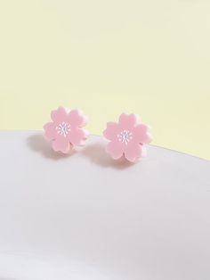 Sakura Studs | Cherry Blossom – PopPastel Love Island Outfits, Japanese Earrings, Earrings Anime, Earrings Japanese, Anime Earrings, Witch Earrings, Goth Earrings, Rave Accessories, Kawaii Earrings