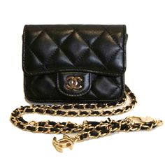 Chanel Mini Lambskin Belt Bag Black Chanel Mini, Chanel Bags, Belt Bag, Chanel Bag, Limited Time, Black Color, Chanel, Bag Lady, Shoulder Bag