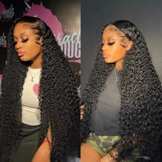 PRICES MAY VARY. Water Wave Wig Material: Human Hair Wig Is 100% Real Brazilian Virgin Hair, with Real Length, Soft and Smooth, No Tangle, No Shedding. The Color Is Natural, Can Be Dyed, Straightened, Bleached and Re-Styled, Natural and Healthy, Soft and Elastic, No Tangles, No Shedding, No Chemicals. 13x4 Frontal Wig Human Hair: Women Glueless Wig Human Hair, Pre Plucked Knots, Natural Hairline. High-Definition Transparent Lace, Breathable and Invisible. The Larger The Lace Space, The More Brea Brazilian Curly Hair, Brazilian Hair Wigs, Deep Wave Hairstyles, Curly Human Hair Wig, Curly Lace Front Wigs, Frontal Wig, Brazilian Human Hair, Hair Weave, Deep Wave