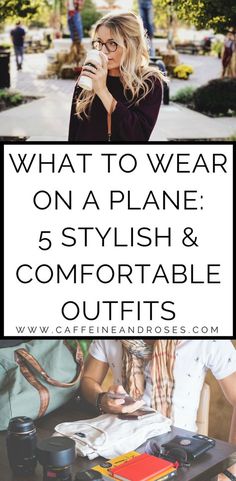 what to wear on a plane, stylish and comfortable outfits - www cafffenandroses com