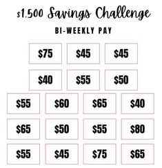 the $ 500 savings challenge is shown with numbers for each child's play area