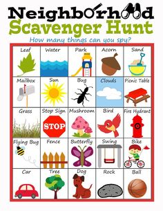 the neighborhood scavenger hunt is an easy way to learn how to use it