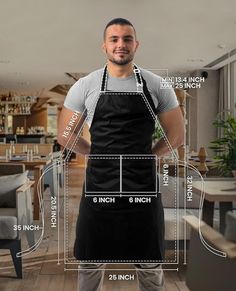 Waiter Uniform Design, Waiter Uniform, Cafe Apron, Barista Apron, Barista Fashion, Girl Apron, Black Apron, Gardening Apron