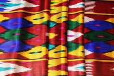 an image of colorful fabric with different colors