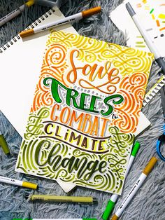 slogan ideas calligraphy about “Save Trees to Combat Climate Change” lettering aesthetic easy basic Slogan Aesthetic Design, Slogan Calligraphy Ideas, Font Ideas Aesthetic, Slogan Writing Ideas, Slogan Border Design, Slogan Design Ideas Fonts, Slogan Fonts, Slogan Lettering Ideas, Poster Slogan Ideas