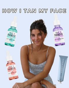 Tanning Drops For Face, Best Face Tanner, Face Tanning Drops, Fake Tan Lotion, Beach Highlights, Face Tanner, Self Tanning Tips, Tan Lotion, Tanning Drops