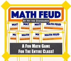 a fun math game for the entire class by hit the standards and match the numbers