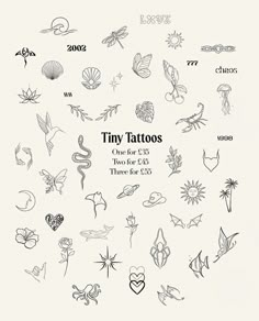 the cover of tiny tattoos, one for every two for us there is $ 25