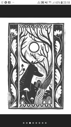 a black and white drawing of a deer