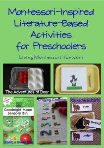 montessori - inspired literature based activities for preschoolers