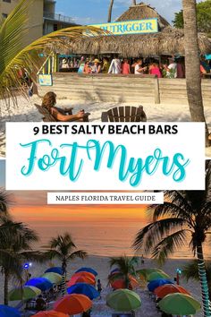 9 Fort Myers Beach Bars for Fun Food and Fantastic Drinks Fort Myers Bachelorette Party, Fort Meyers, Tiki Bars, Everglades Florida, Florida Trip, Gulf Coast Florida