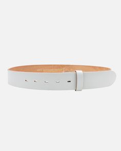 As part of the interchangeable buckle collection, meet the smooth leather belt strap - Mia. The sleek strap is handcrafted using the premium Italian leather and is designed with versatility and durability in mind. With a polished finish, the leather strap is available in a range of sizes and colors, ensuring that you can find the perfect match for your favorite buckle. With an easy closing; pick your belt strap, match with a jewel buckle of your choice, close the snaps and style it anyway you wa Modern Adjustable Belts For Everyday Wear, Classic Adjustable Belts And Suspenders For Everyday, Modern Adjustable Everyday Belts, Leather Belt With Removable Feature For Everyday, Modern Adjustable Belts For Everyday Use, Modern Adjustable Belt For Everyday Use, Adjustable Modern Belt With Belt Loops, Modern Adjustable Belt With Belt Loops, Modern Adjustable Belts With Belt Loops