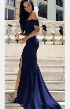 LP1190,Off+Shoulder+Mermaid+Prom+Dress,+Sexy+Prom+Dresses+with+Slit,+Long+Evening+Party+Dress 1,+Our+Email+Address: luckypromdress@yahoo.com 2,+when+you+order+please+tell+me+your+phone+number+for+shipping+needs+.(this+is+very+important+) if+you+need+customize+the+dress+color+and+size+,p... Bodycon Prom Dress, Navy Blue Prom Dress, 2023 Prom, Royal Blue Prom Dresses, Blue Prom Dress, Prom Dress Ideas, 파티 드레스, Blue Dress Formal, Satin Prom Dress