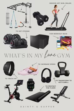 an image of what's in my gym? info sheet with images and instructions