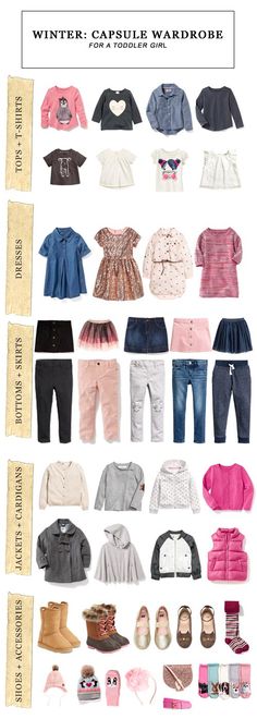 Winter Capsule Wardrobe for a Toddler Girl #fashion #toddler #toddlerstyle #toddlerfashion #capsulewardrobe Baby Mode, Winter Capsule, Minimalist Capsule Wardrobe, Clothes And Shoes, Toddler Girl Style, Kids Wardrobe, Honeymoon Travel, Sweatshirt Outfit