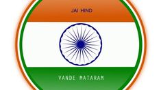 the flag of india is depicted in an oval frame with words that read, ja hindd vande matam